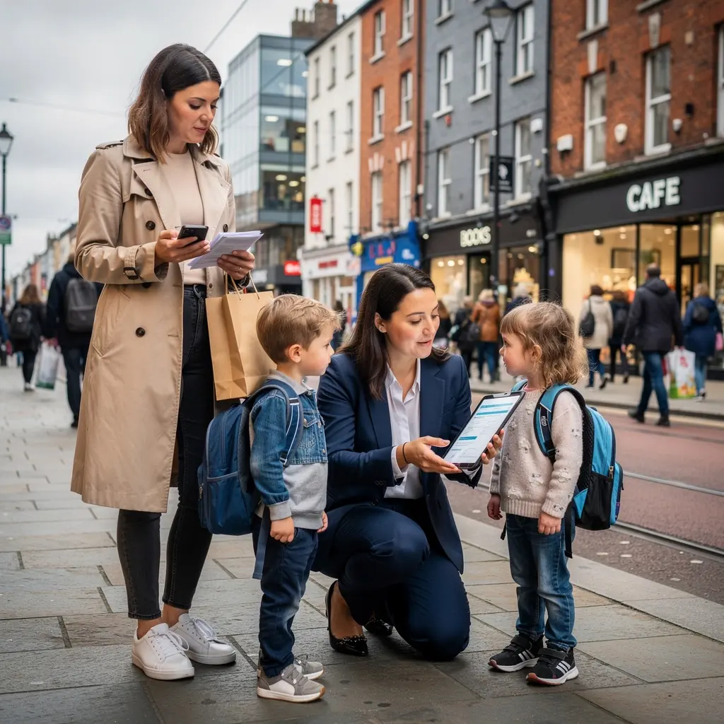 A friendly customer service representative answering questions about auto insurance over the phone.